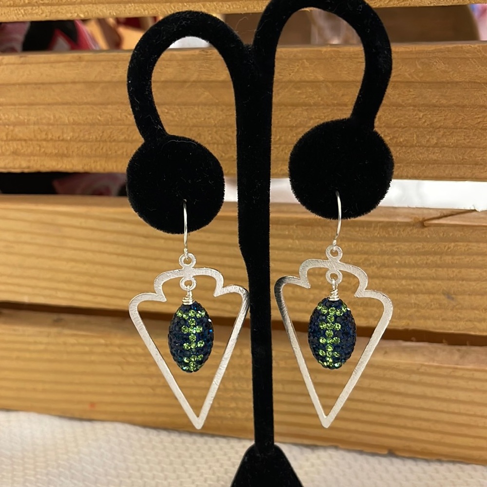 Seahawks earrings that show your spirit in style
